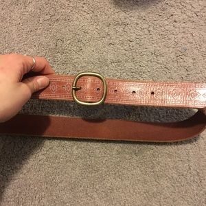 Leather belt